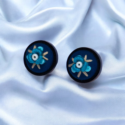 Blue topaz - Stud Earrings