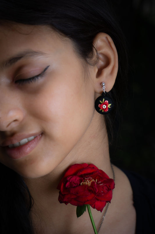 Ruby - Dangle Earrings