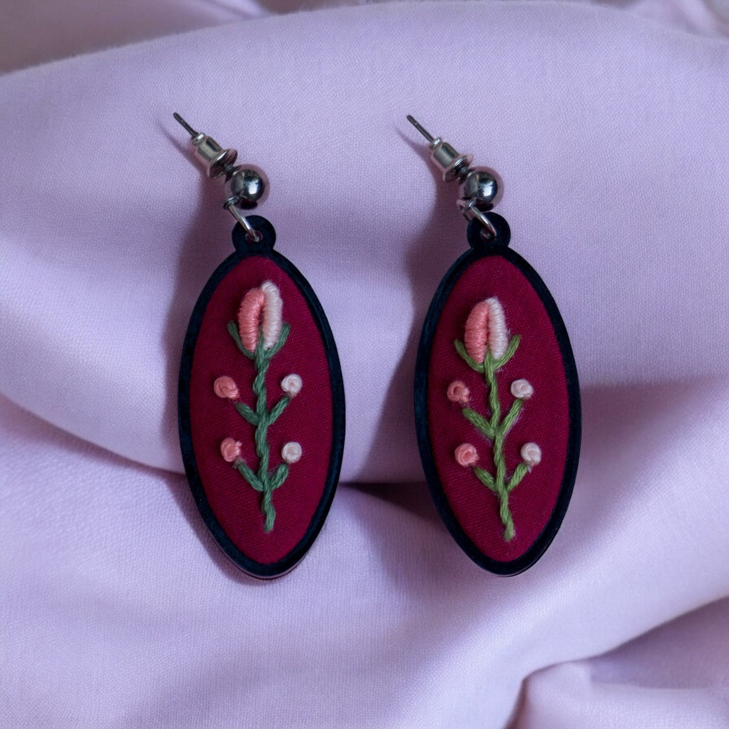 Bloom Drops - Pink Long drop earrings