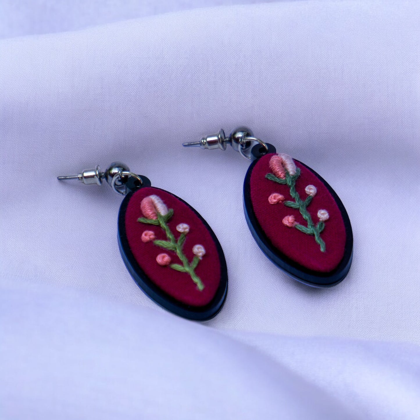 Bloom Drops - Pink Long drop earrings